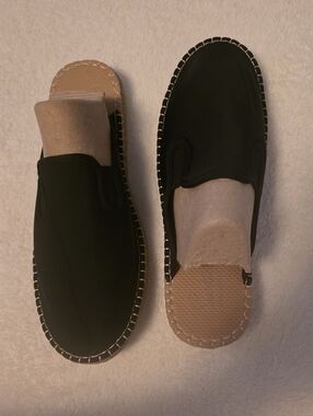 Sea Star Beachwear Black Espadrille Mule Slip-On Shoes – Men’s Size 11